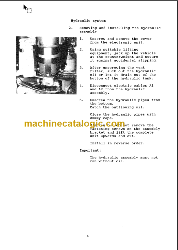 KOMATSU FB13MV-1E SHOP MANUAL