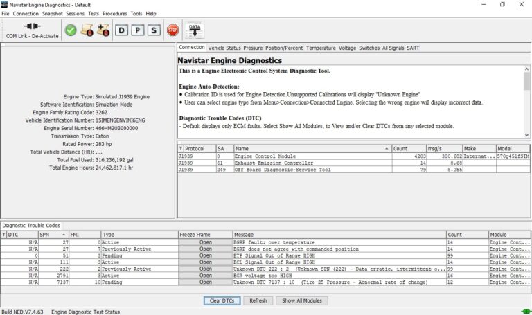 Navistar Engine Diagnostics (NED)