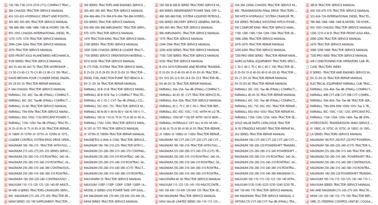 Case Construction and Agriculture Service Manual Full DVD 166 GB