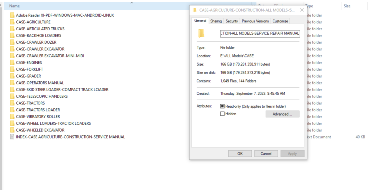 Case Construction and Agriculture Service Manual Full DVD 166 GB