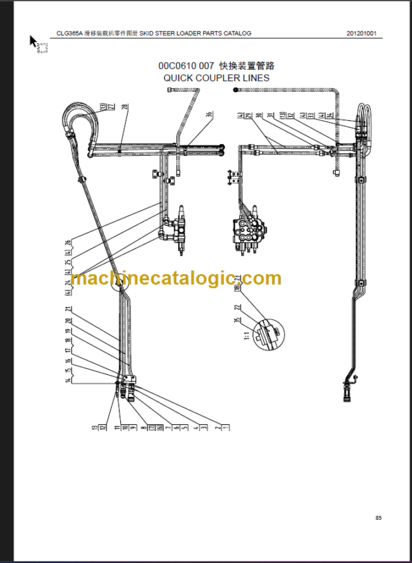 CLG 365 A PARTS CATALOG