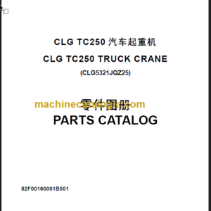 CLG TC250 PARTS CATALOG