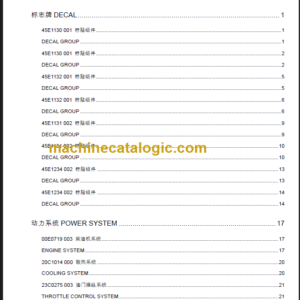 LIUGONG CLG777A PARTS CATALOG