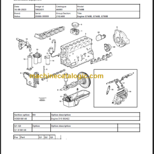 Volvo G740B Parts Manual PDF