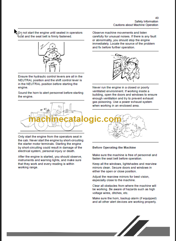 CLG842III OPERATION MANUAL