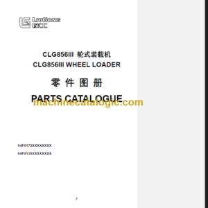 CLG856III PARTS CATALOG 2008