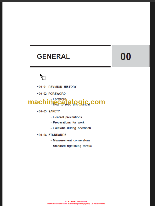 CLARK CMP40 50 SF35-45 SERVICE MANUAL