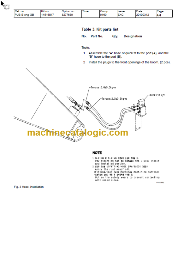 Volvo EC240B LC Excavator Operator Manual