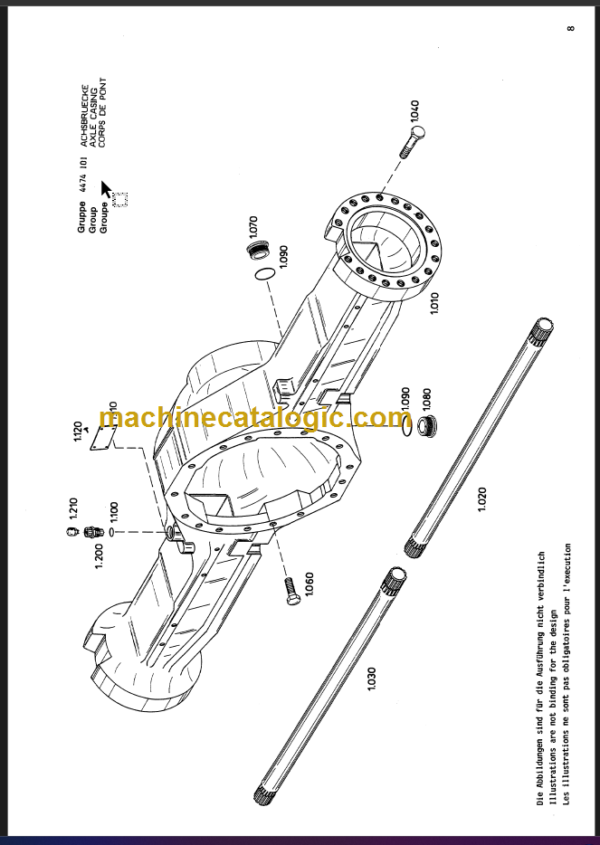 AP415 Axle Parts Catalogue(4474 007 032)