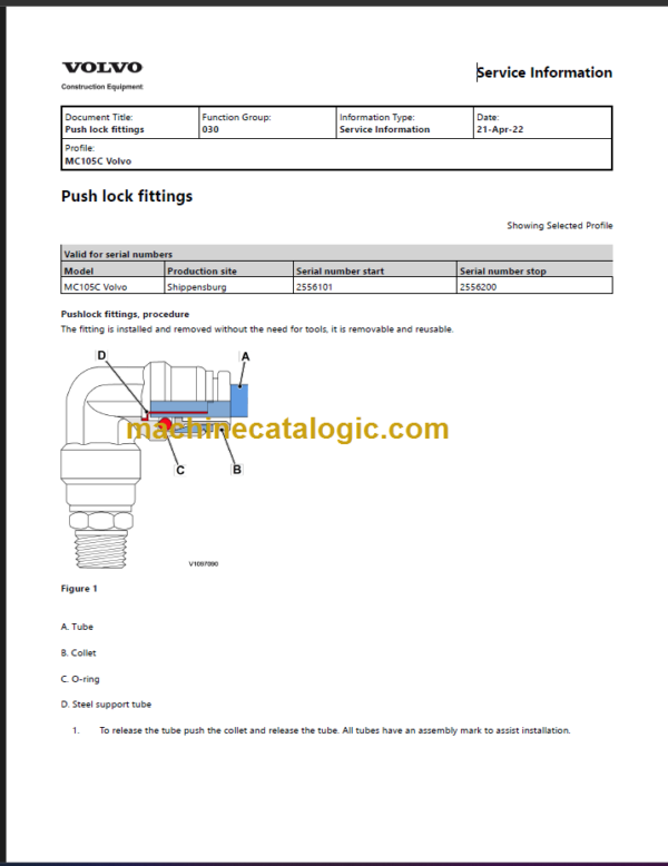 VOLVO MC105C SKID STEER SERVICE REPAIR MANUAL