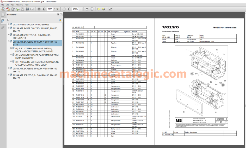 Volvo Service Repair - Parts Manual PDF 2023 (Volvo Heavy Equipment) 91 ...