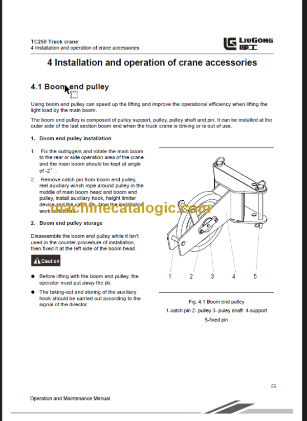 CLG TC250 OPERATION MANUAL