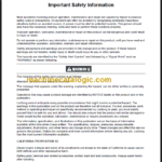 CLG 856 III OPERATION MANUAL 2011