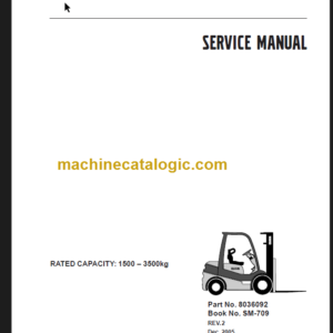 CLARK C15 35 D L G 32C SERVICE MANUAL