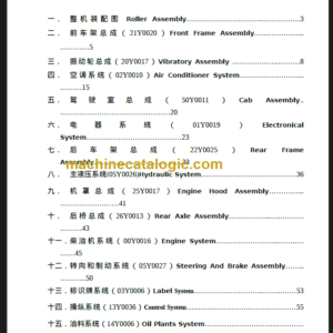 LIUGONG CLG 614 H PARTS CATALOG