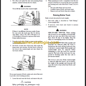 CLARK C15 35 D L G 32C SERVICE MANUAL