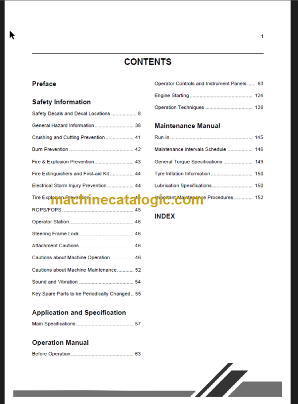 CLG 856 III OPERATION MANUAL 2011