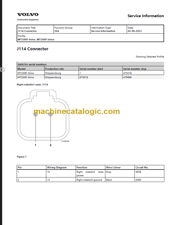 VOLVO MT2000 EQUIPMENT SERVICE REPAIR MANUAL