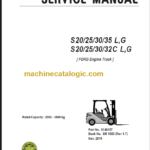CLARK S20 25 30 32 C L G SERVICE MANUAL