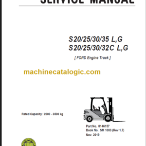 CLARK S20 25 30 32 C L G SERVICE MANUAL