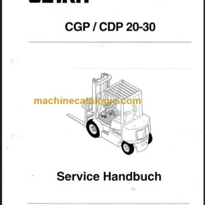 CLARK CGP CDP 20 30 SERVICE MANUAL DE