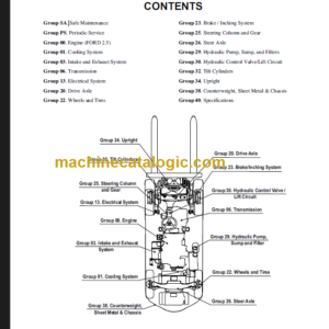 CLARK S20 25 30 32 C L G SERVICE MANUAL