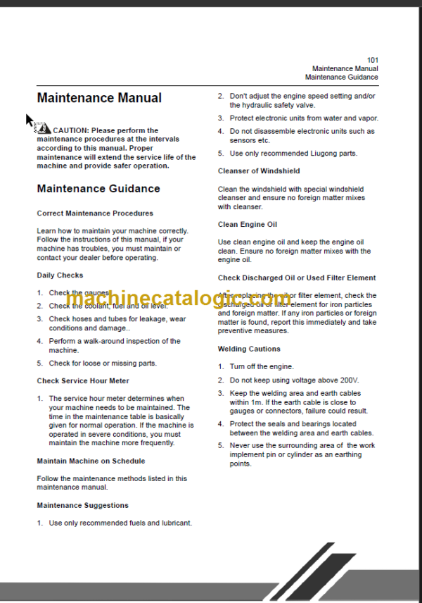 CLG906C III OPERATION MANUAL