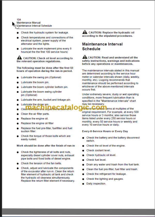 CLG906C III OPERATION MANUAL