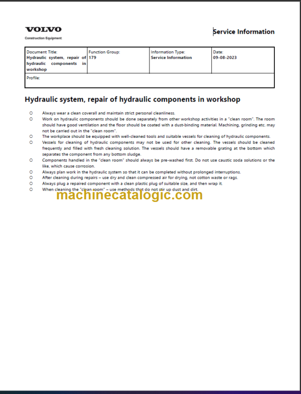 Volvo EC390 Excavator Service Repair Manual