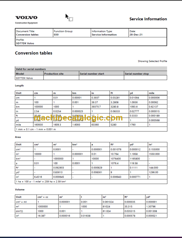 VOLVO SD77DX SOIL SERVICE REPAIR MANUAL