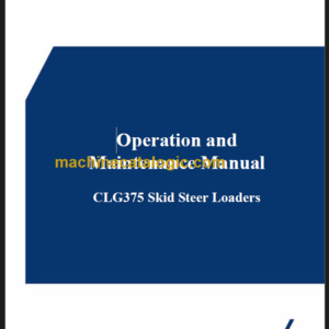 CLG 375 OPERATION MANUAL