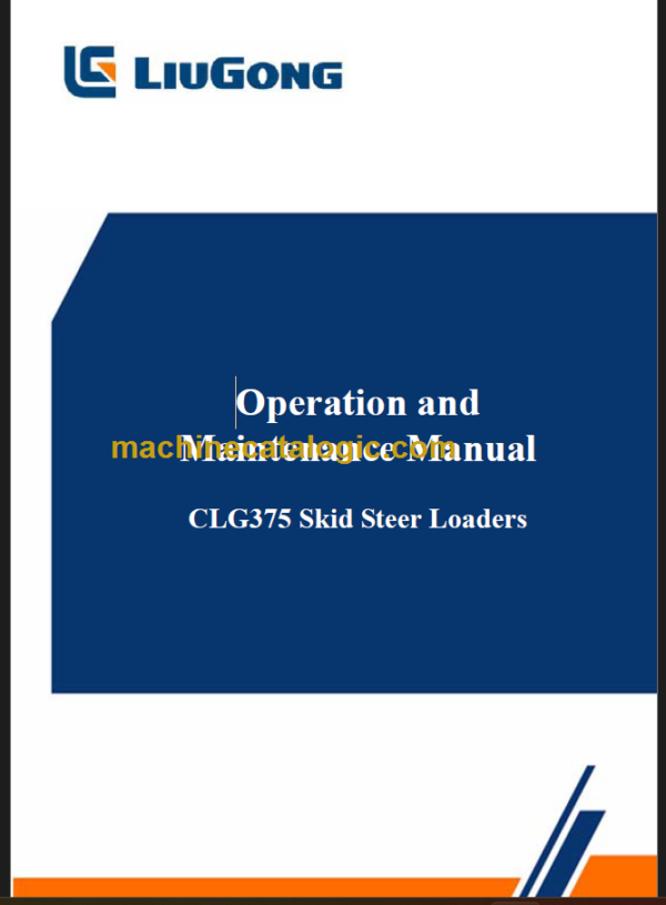 CLG 375 OPERATION MANUAL