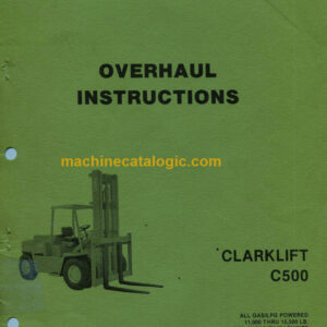 CLARKLIFT C500 (OH-428) Overhaul Manual