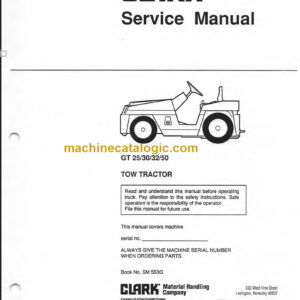 CLARK GT25 30 32 50 SERVICE MANUAL