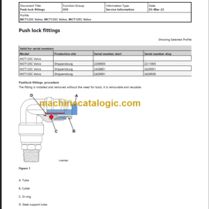 Volvo MCT125C Service Manual PDF