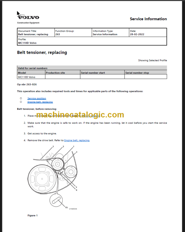 VOLVO MC110D SKID STEER SERVICE REPAIR MANUAL