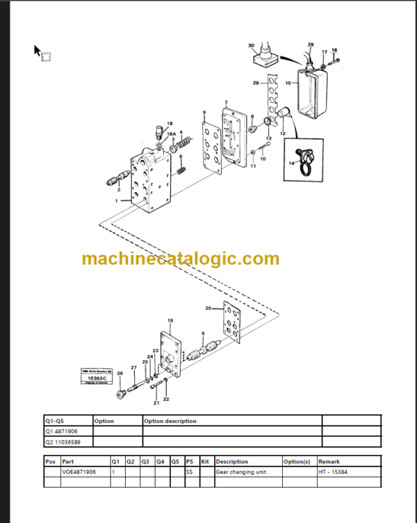 Volvo L120 BM Wheel Loader Parts Manual