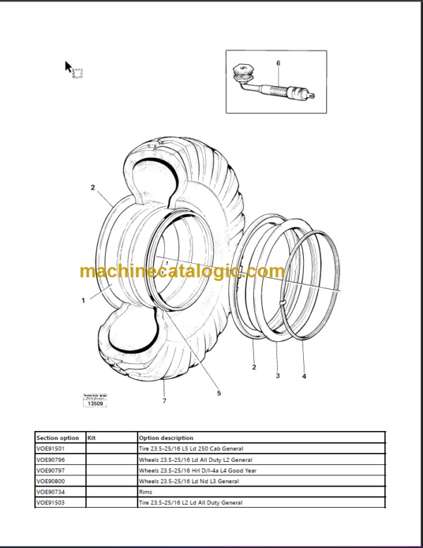 Volvo L120 BM Wheel Loader Parts Manual