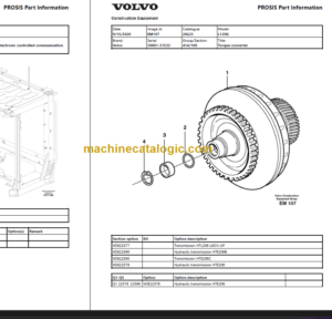 Volvo L120G Parts Manual PDF