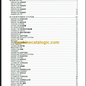 LIUGONG CLG 835 III PARTS CATALOG