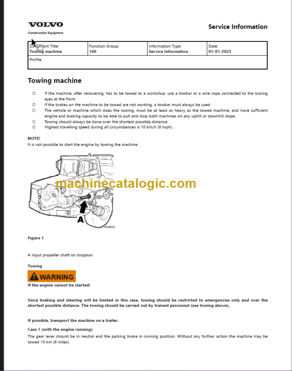 VOLVO A30 ARTICULATED HAULER SERVICE REPAIR MANUAL