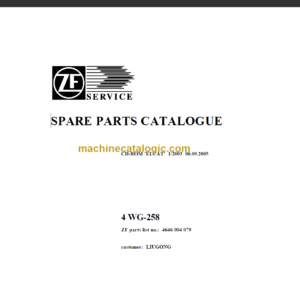 4WG258 Transmission Parts Catalogue