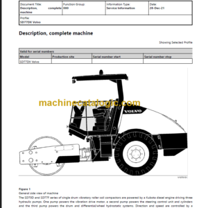 Volvo SD77DX Service Manual PDF