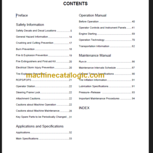 LIUGONG CLG422 OPERATION MANUAL