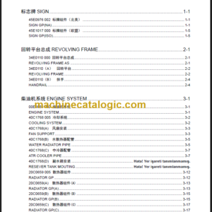 LIUGONG CLG936LC III PARTS MANUAL