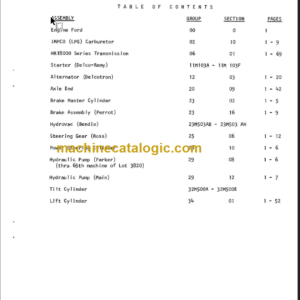 CLARKLIFT C500 (OH-428) Overhaul Manual