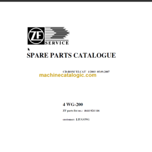 4WG200 Transmission Parts Catalogue