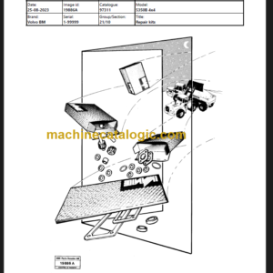 Volvo 5350B 4x4 BM Articulated Hauler Parts Manual