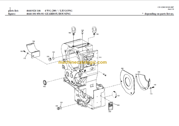 4WG200 Transmission Parts Catalogue