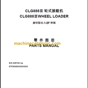 CLG888 III PARTS MANUAL